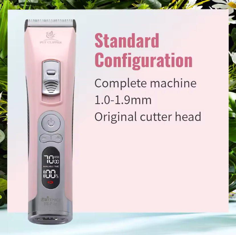 Fenice Electrical Pet Clipper Machine Dog Hair Clippers Grooming Animals Haircut Trimmer Shaver Set Pets Cordless Rechargeable