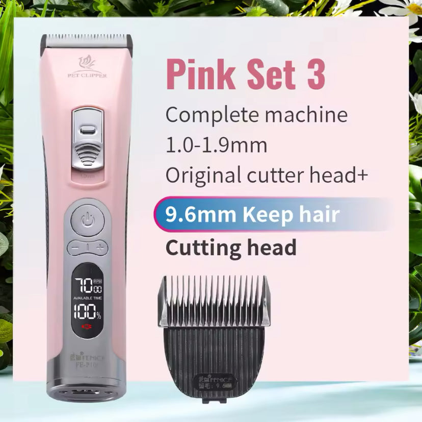 Fenice Electrical Pet Clipper Machine Dog Hair Clippers Grooming Animals Haircut Trimmer Shaver Set Pets Cordless Rechargeable